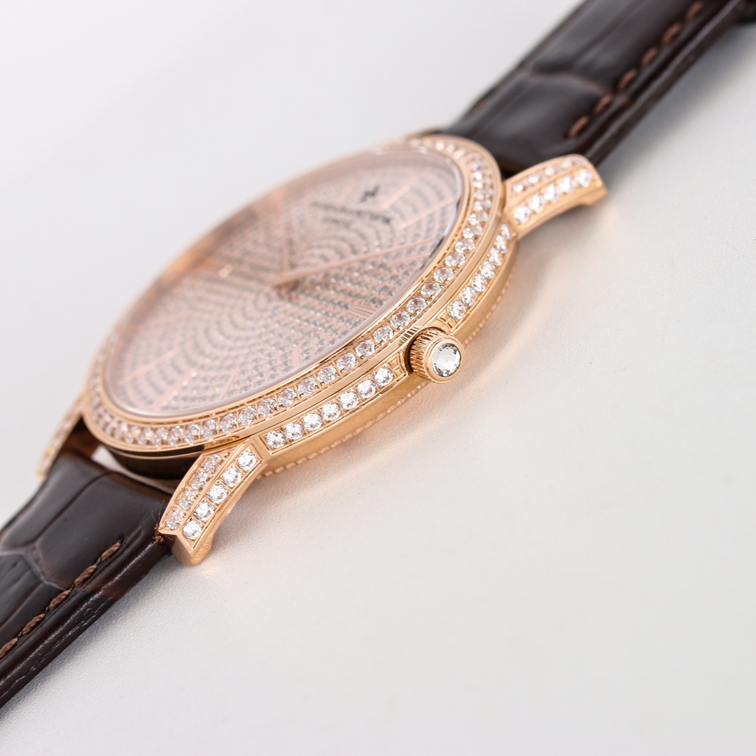 VACHERON CONSTANTIN ヴァシュロンコンスタンタン メンズ腕時計 満天星 シャンパン ブラック - 画像 7
