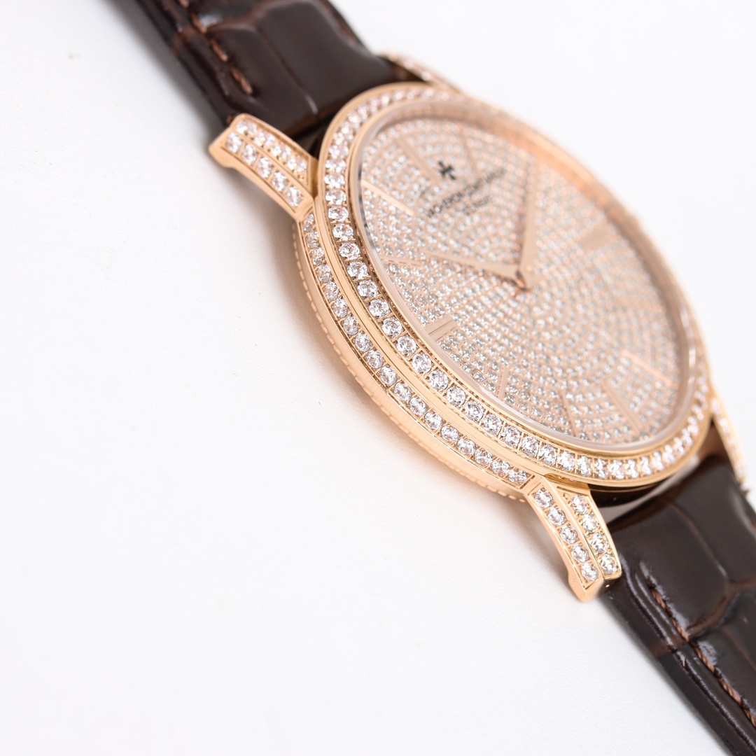 VACHERON CONSTANTIN ヴァシュロンコンスタンタン メンズ腕時計 満天星 シャンパン ブラック - 画像 8