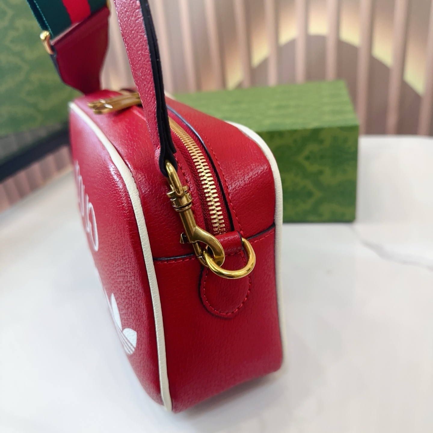 グッチ x アディダス Gucci x adidas ロゴ 小型ショルダーバッグ コラボバック - 画像 8