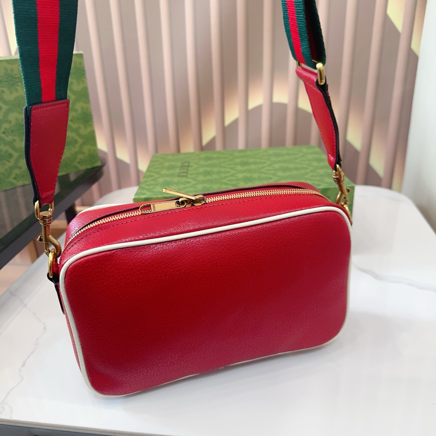 グッチ x アディダス Gucci x adidas ロゴ 小型ショルダーバッグ コラボバック - 画像 7