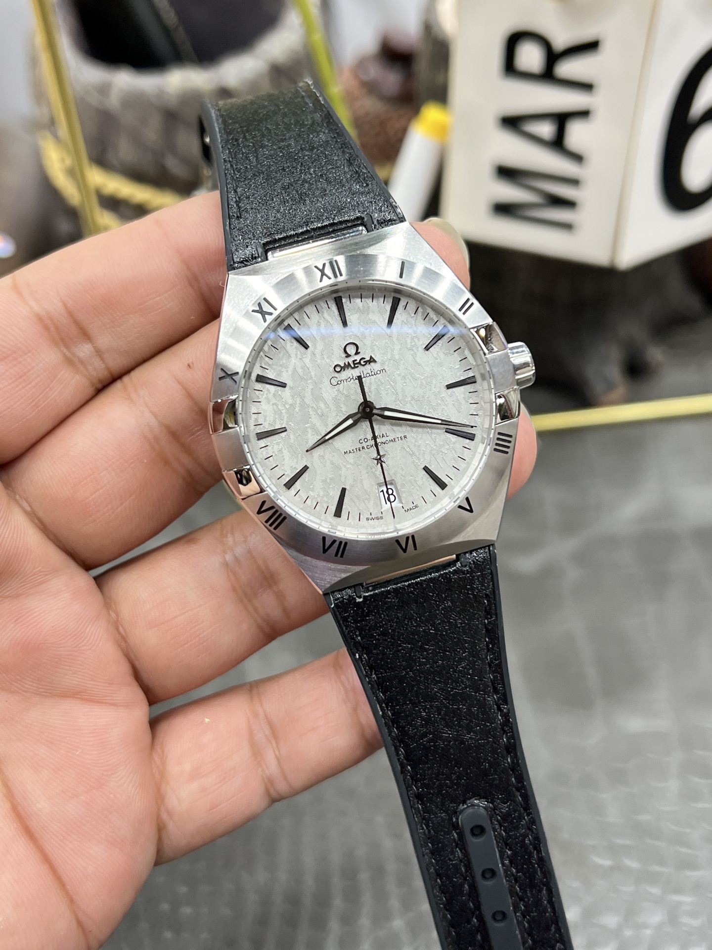 OMEGA オメガ ファルコン 41mm ステンレススチール 電池不要 ブラック - 画像 2