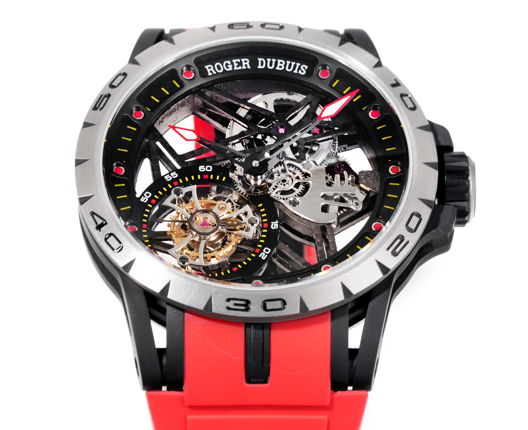 ROGER DUBUIS ロジェデュビーズ 腕時計 メンズ トゥールビヨン ミューブメント レッド - 画像 3