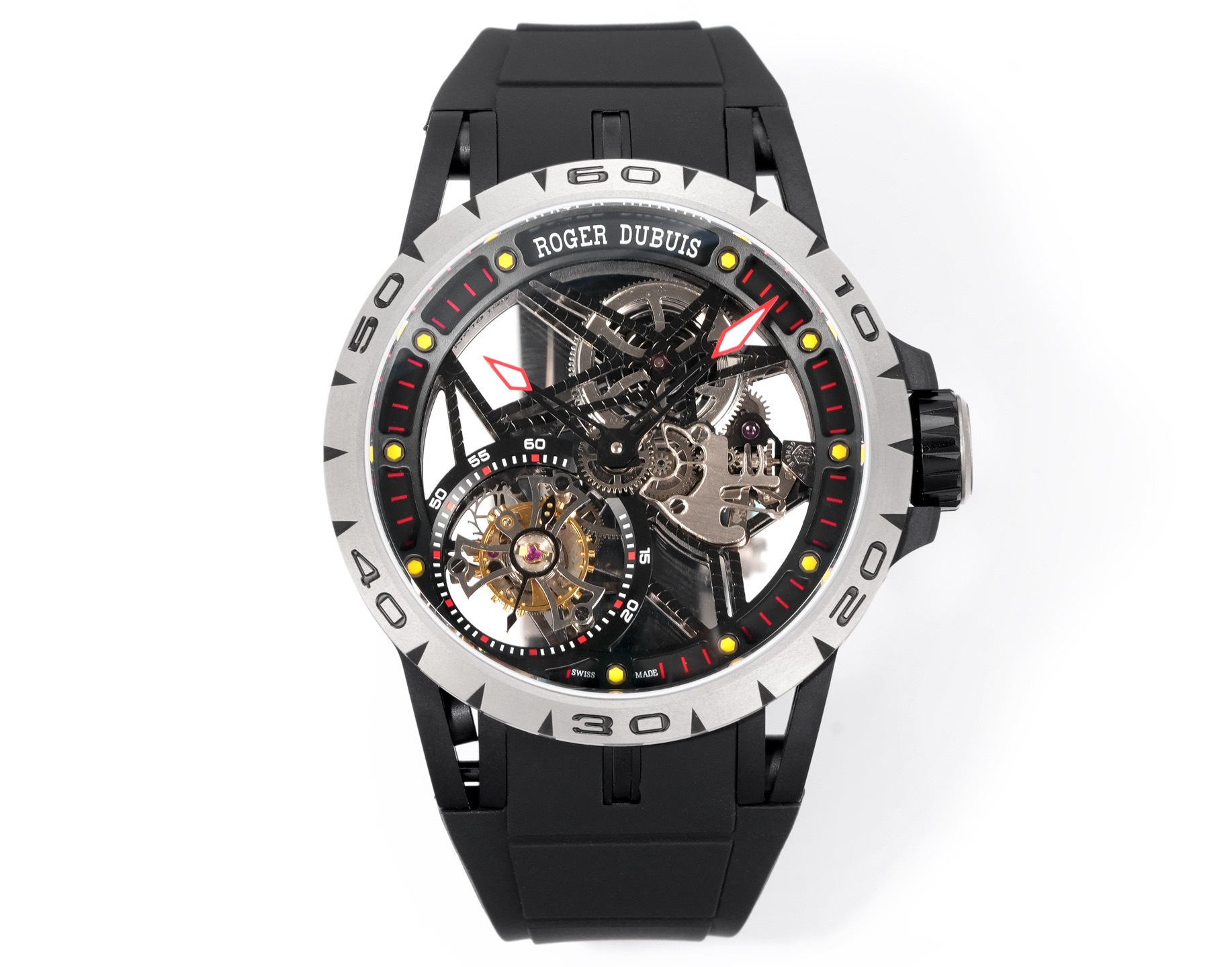 ROGER DUBUIS ロジェドゥブイ タイタン メンズ 腕時計 全自動巻き ロレックス ブラック