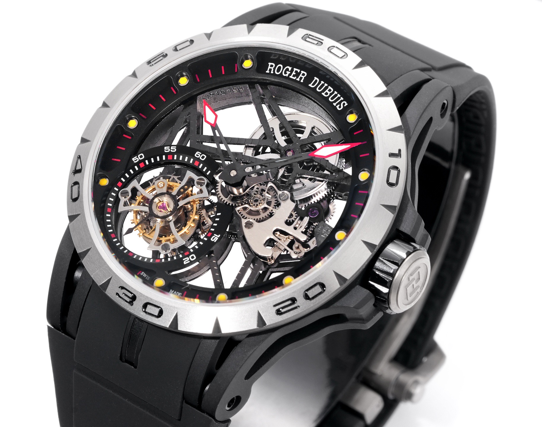 ROGER DUBUIS ロジェドゥブイ タイタン メンズ 腕時計 全自動巻き ロレックス ブラック - 画像 2