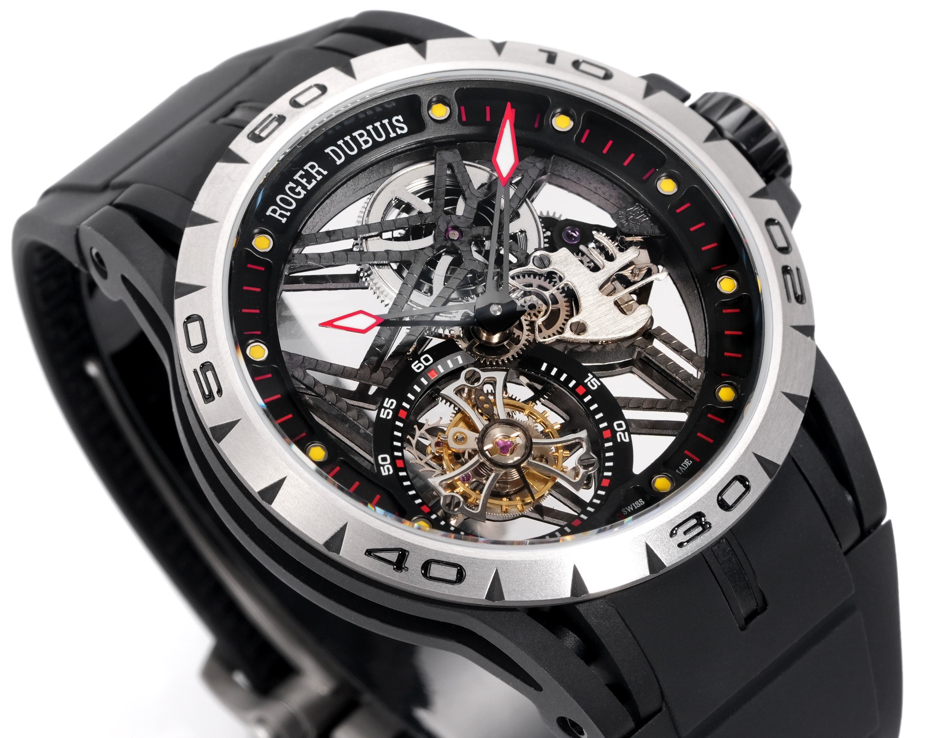 ROGER DUBUIS ロジェドゥブイ タイタン メンズ 腕時計 全自動巻き ロレックス ブラック - 画像 4