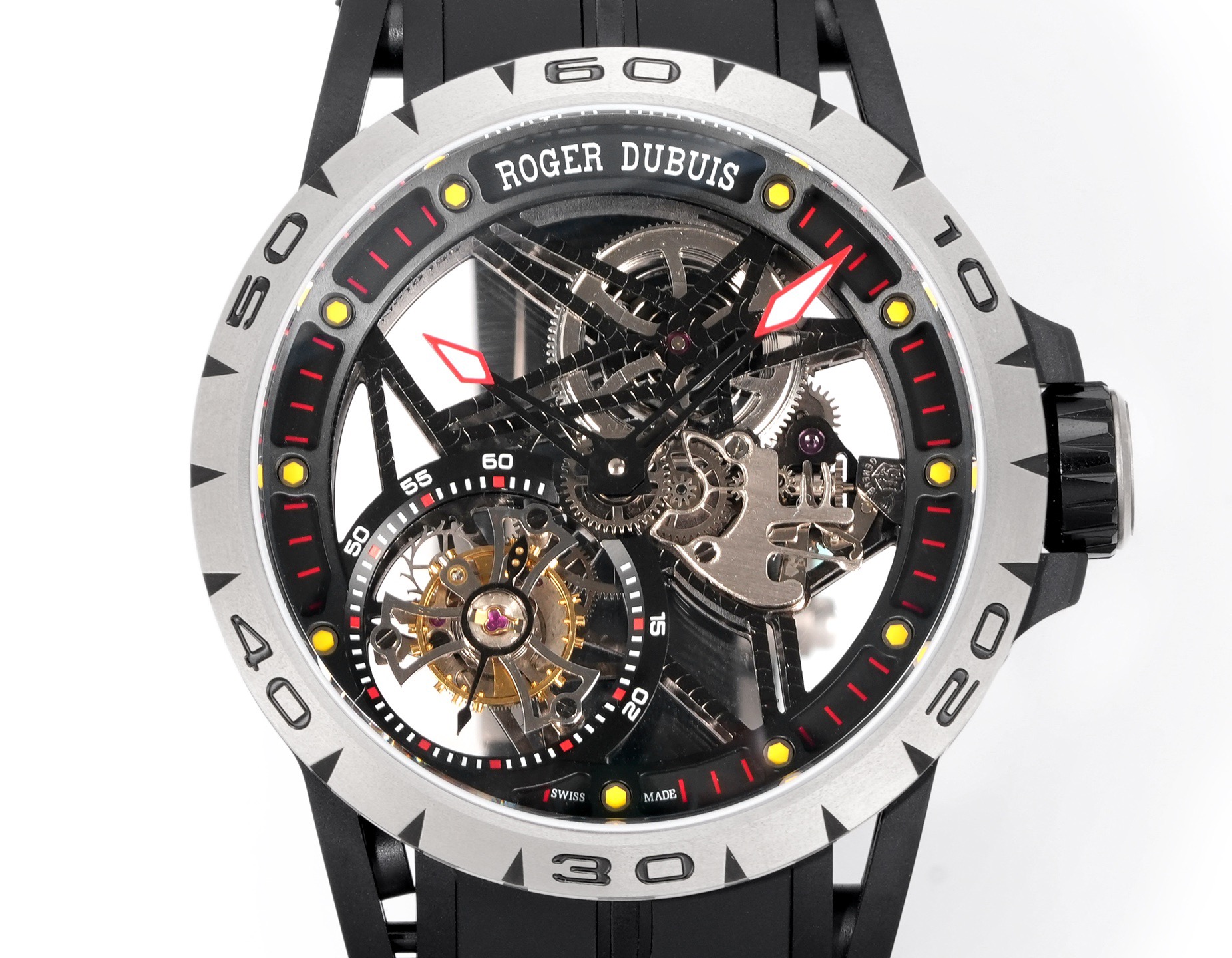 ROGER DUBUIS ロジェドゥブイ タイタン メンズ 腕時計 全自動巻き ロレックス ブラック - 画像 7