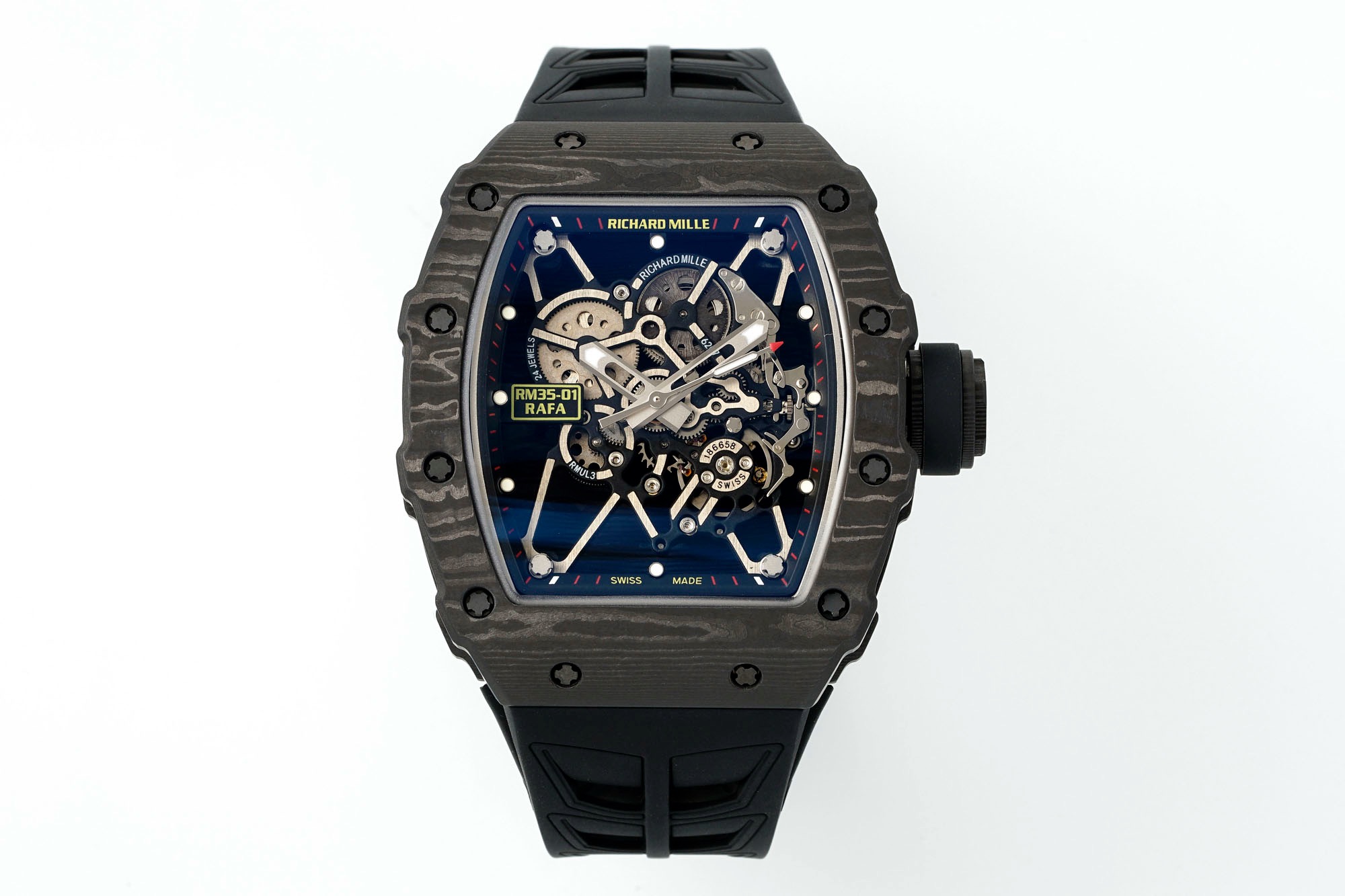 RICHARD MILLE リチャードミル 腕時計 メンズ 自動巻き メカニカル カーボン ブラック - 画像 1