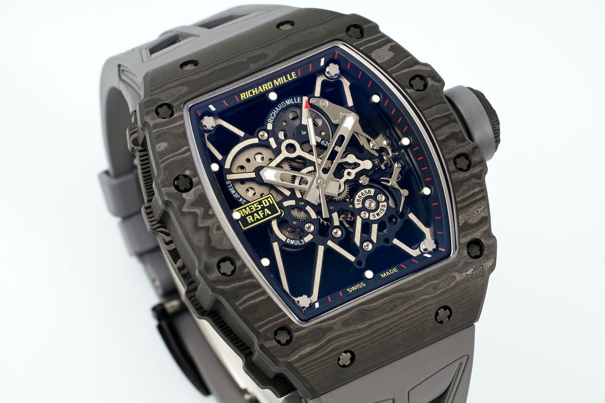 RICHARD MILLE リチャードミル 腕時計 メンズ レース ブラック 35-01 RAFAEL NADAL - 画像 2