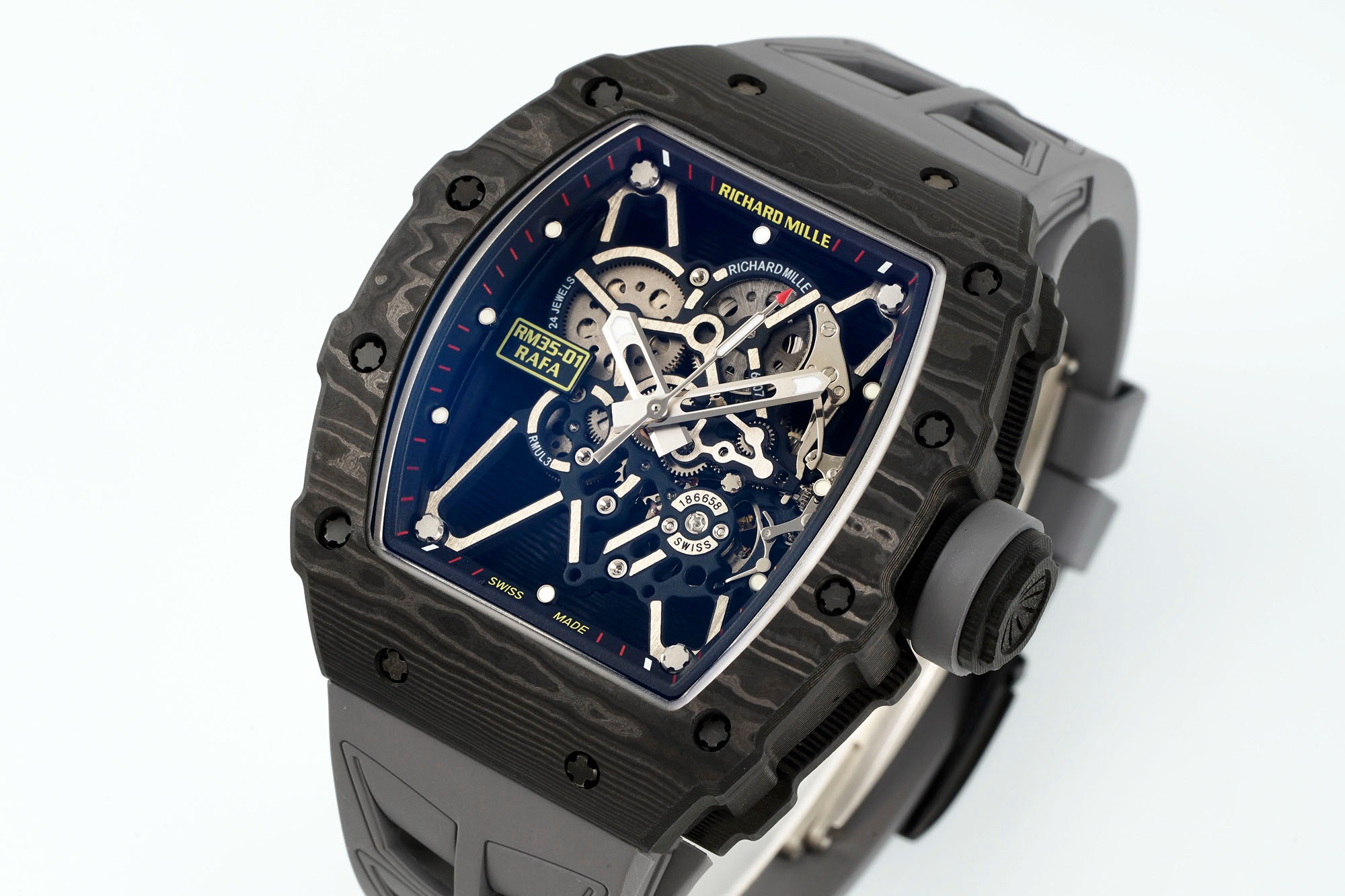 RICHARD MILLE リチャードミル 腕時計 メンズ レース ブラック 35-01 RAFAEL NADAL - 画像 3