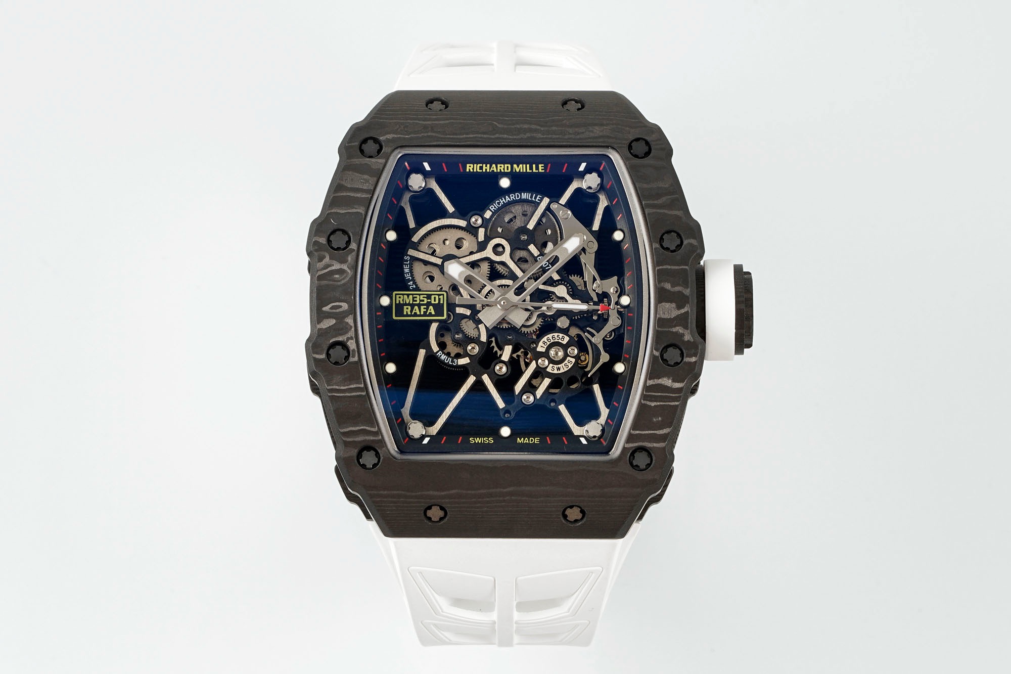 RICHARD MILLE リチャードミラー 腕時計 メンズ 自動巻き 軽量 ブラック ホワイト