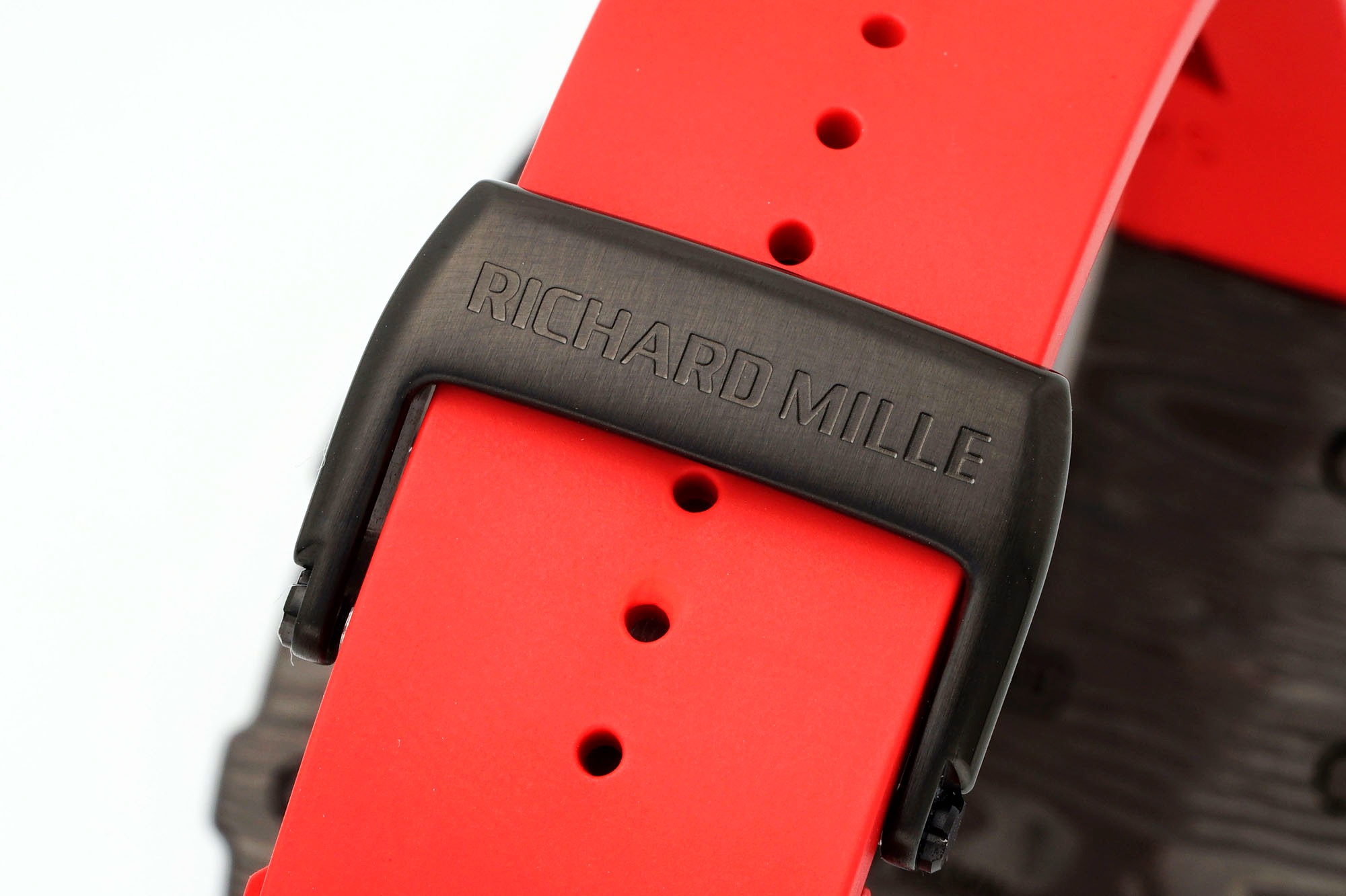 RICHARD MILLE リチャードミラー 腕時計 メンズ 自動巻き 本革 ブラック レッド - 画像 8