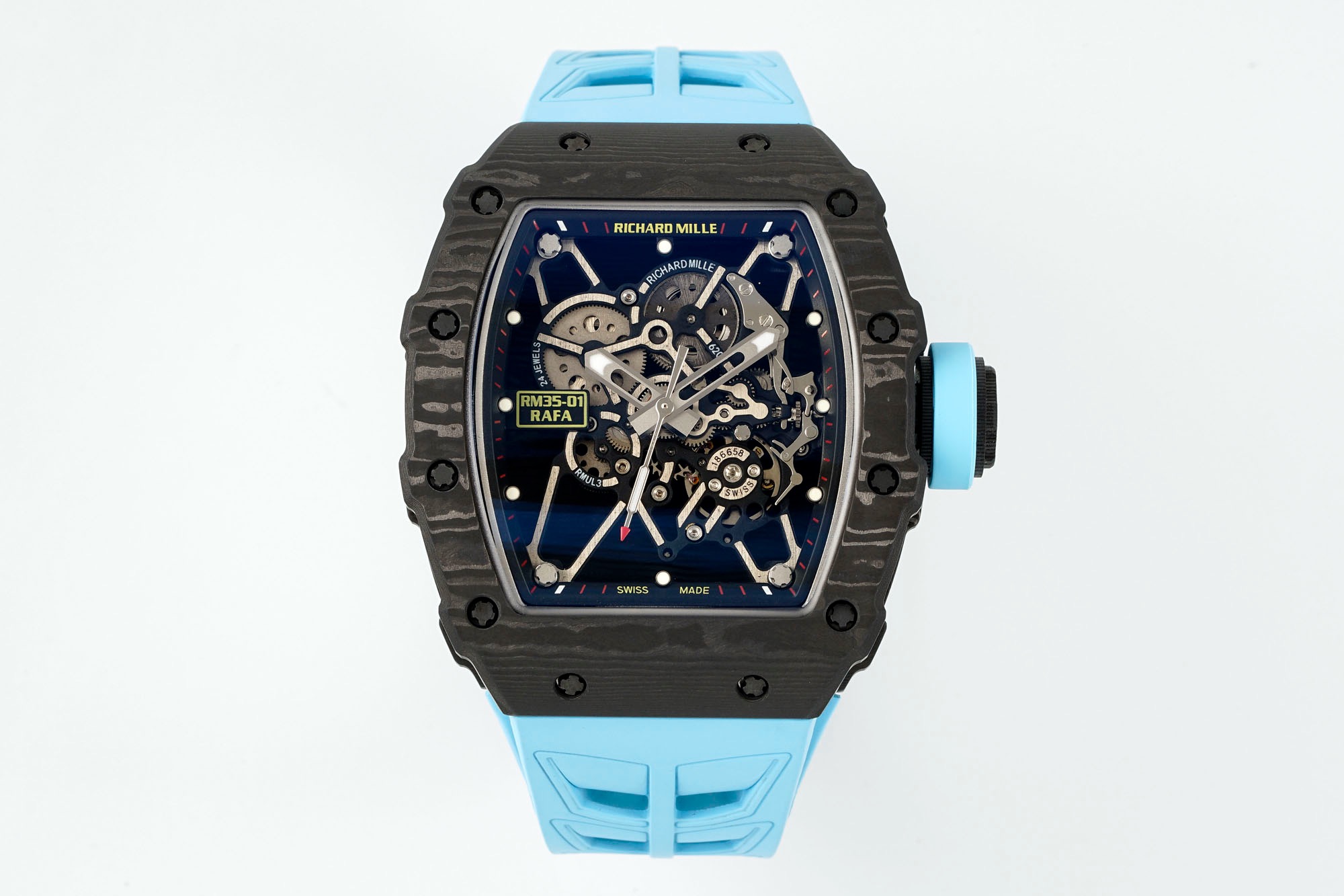 RICHARD MILLE リチャードミル 腕時計 メンズ 自動巻き 本格派スポーツモデル ブラック ブルー