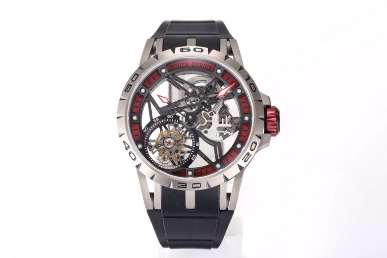ROGER DUBUIS ロジェデュビューズ 腕時計 メンズ 自動巻き 機械式 透明ケース ブラック