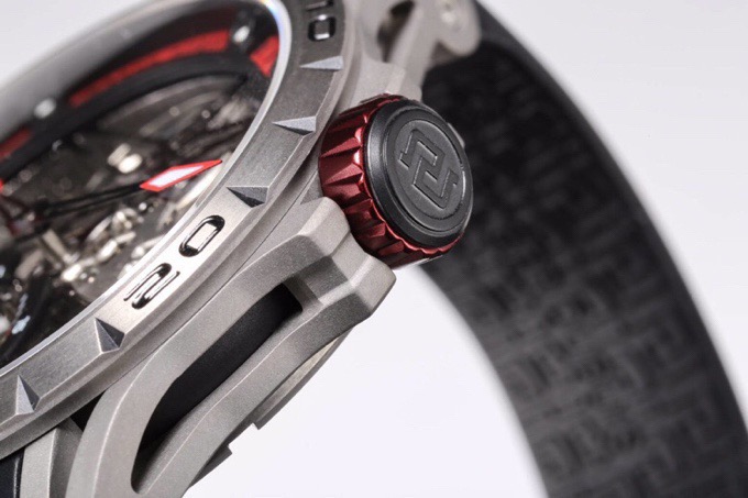 ROGER DUBUIS ロジェデュビュイ 腕時計 メンズ 一體陀飛輪 メカニカル 45mm ブラック - 画像 5