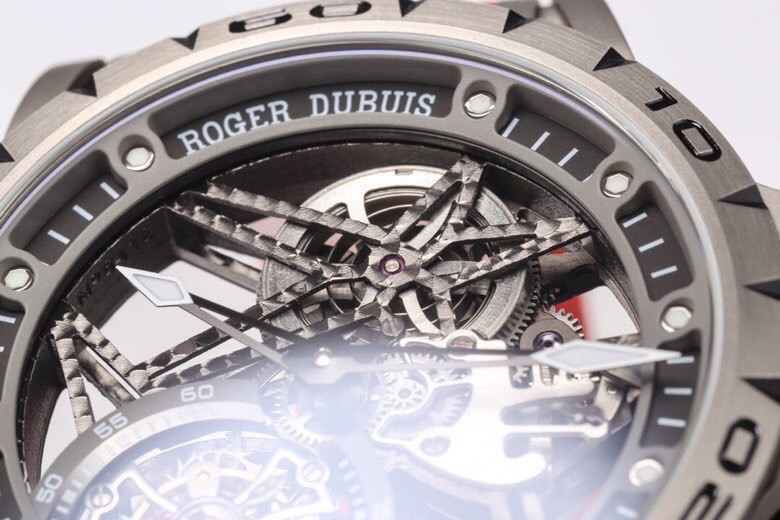 ROGER DUBUIS ロジェデュビュー 腕時計 メンズ トゥールビヨン メカニカル メンズ タイタン オレンジ - 画像 7