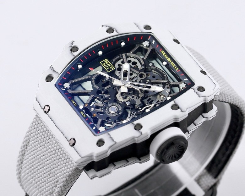 RICHARD MILLE リチャードミル 腕時計 メンズ 自動巻き マットホワイト 全1色 - 画像 3