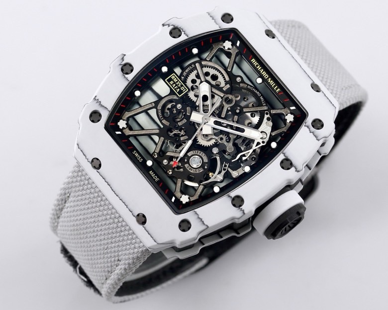 RICHARD MILLE リチャードミル 腕時計 メンズ 自動巻き マットホワイト 全1色 - 画像 5