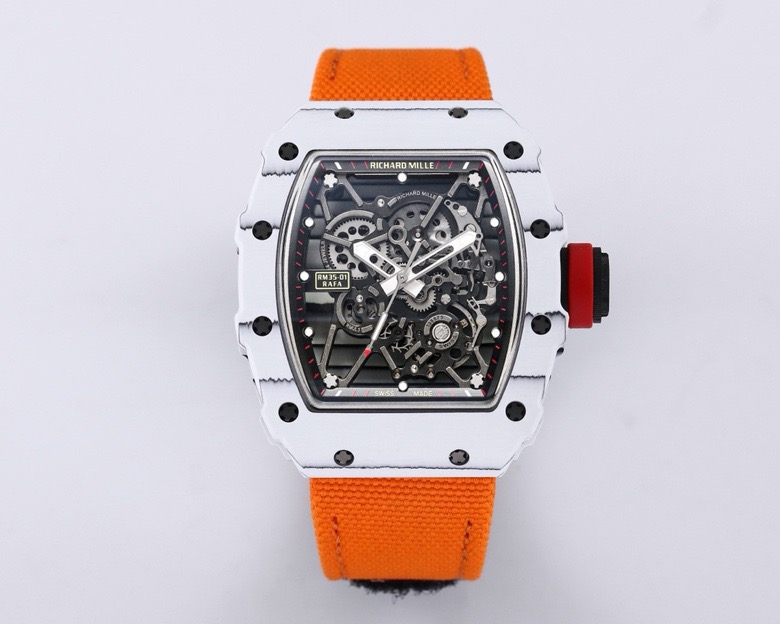 RICHARD MILLE リチャードミル 腕時計 メンズ 自動巻き メカニカル 42mm オレンジ - 画像 1