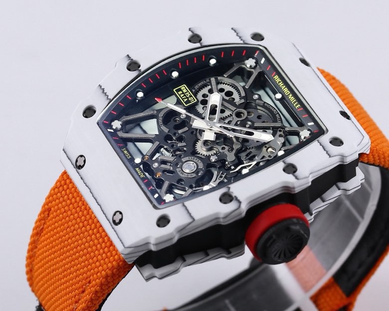 RICHARD MILLE リチャードミル 腕時計 メンズ 自動巻き メカニカル 42mm オレンジ - 画像 3
