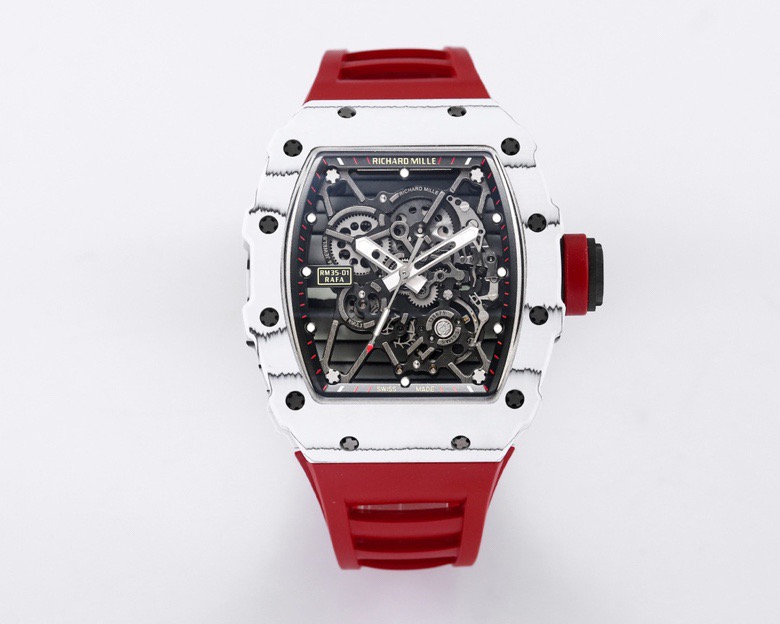 RICHARD MILLE リチャードミル 腕時計 メンズ メカニカル 軽量 カーボン レッド - 画像 1