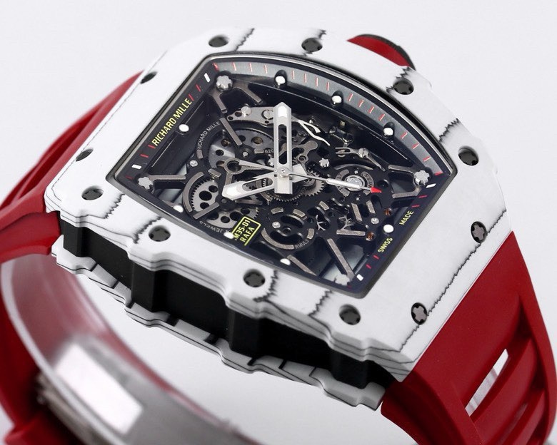 RICHARD MILLE リチャードミル 腕時計 メンズ メカニカル 軽量 カーボン レッド - 画像 5