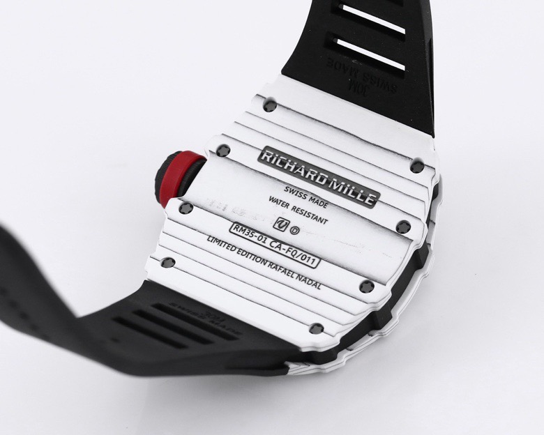 RICHARD MILLE リチャードミラー 腕時計 メンズ オートマチック 透明ケース ブラック レッド - 画像 8