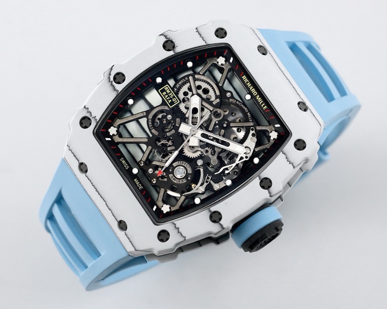 RICHARD MILLE リチャードミラー 腕時計 メンズ レース ムーブメント タイタン グレー ブルー - 画像 3