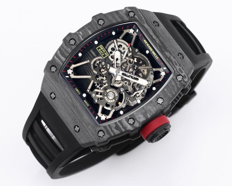 RICHARD MILLE リチャードミラー 腕時計 メンズ 自動巻き 機械式 ロレット ブラック レッド - 画像 3