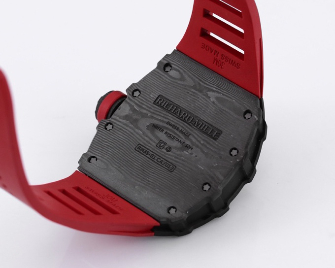 RICHARD MILLE リチャードミラー 腕時計 メンズ 自動巻き カーボン レッド - 画像 6