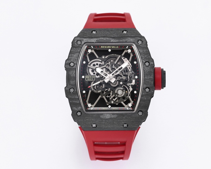 RICHARD MILLE リチャードミラー 腕時計 メンズ 自動巻き カーボン レッド - 画像 9