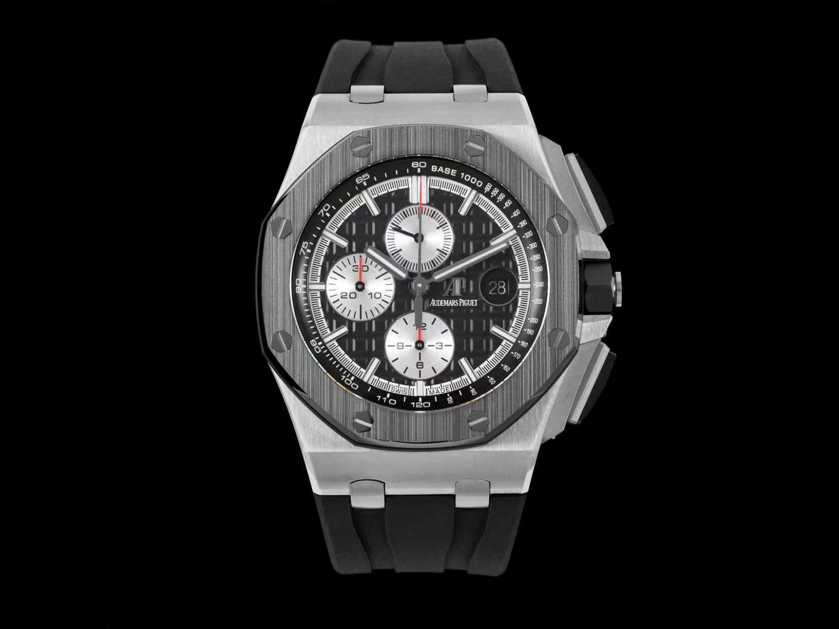 AUDEMARS PIGUET オーデマピゲ ロイヤルオーク オフショア 腕時計 メンズ 自動巻き 高精度ムーブメント ブラック - 画像 1