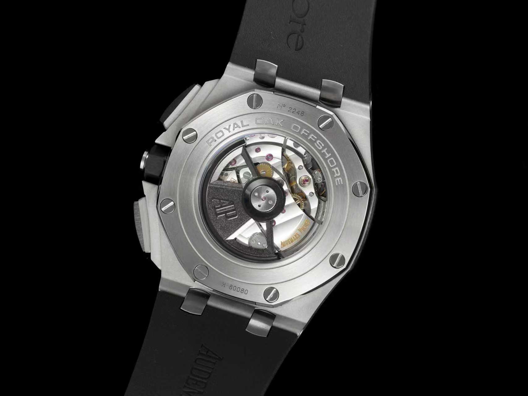 AUDEMARS PIGUET オーデマピゲ ロイヤルオーク オフショア 腕時計 メンズ 自動巻き 高精度ムーブメント ブラック - 画像 8