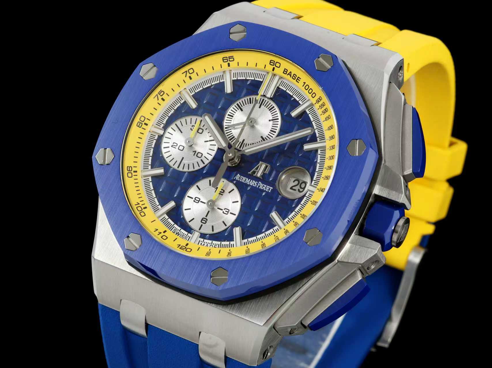 AUDEMARS PIGUET オーデマピゲ メンズ 腕時計 メカニカル 自動巻き カラフル ブルー ヨーク - 画像 3
