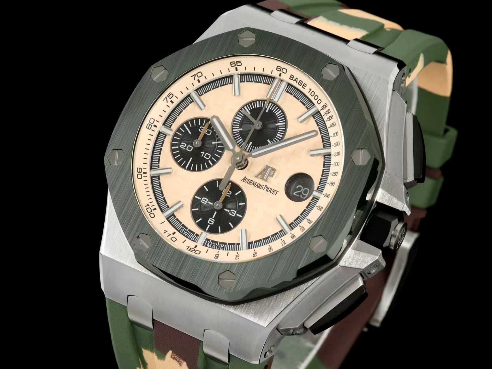 AUDEMARS PIGUET オーデマ・ピゲ メンズ 腕時計 自動巻き クォーツ オフショア ミリタリー カモフラージュ - 画像 3