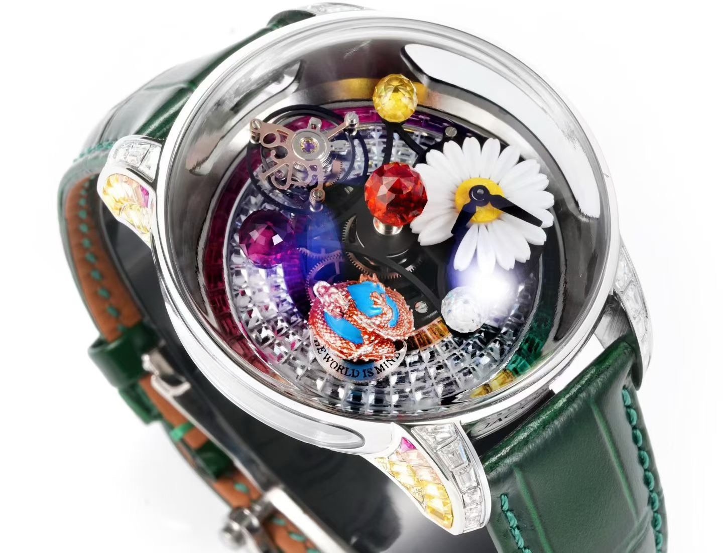 JACOB&CO ジェイコブ ウォッチ メンズ ダイヤル フライト ヴァイブレーション ダイヤル グリーン - 画像 3