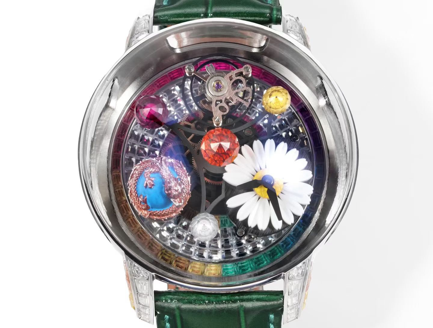 JACOB&CO ジェイコブ ウォッチ メンズ ダイヤル フライト ヴァイブレーション ダイヤル グリーン - 画像 5