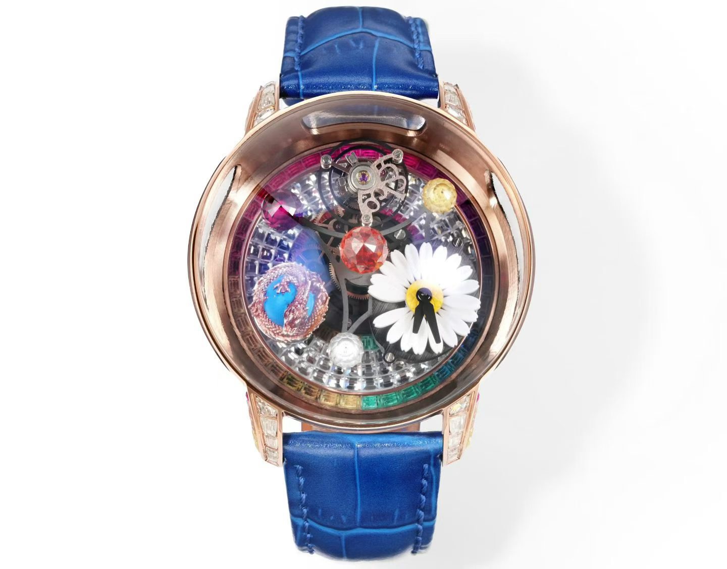 Jacob&Co ジェイコブ ウォッチ メンズ ダブルアクシアルトゥルビヨン ハイエンド 時計 ブルー