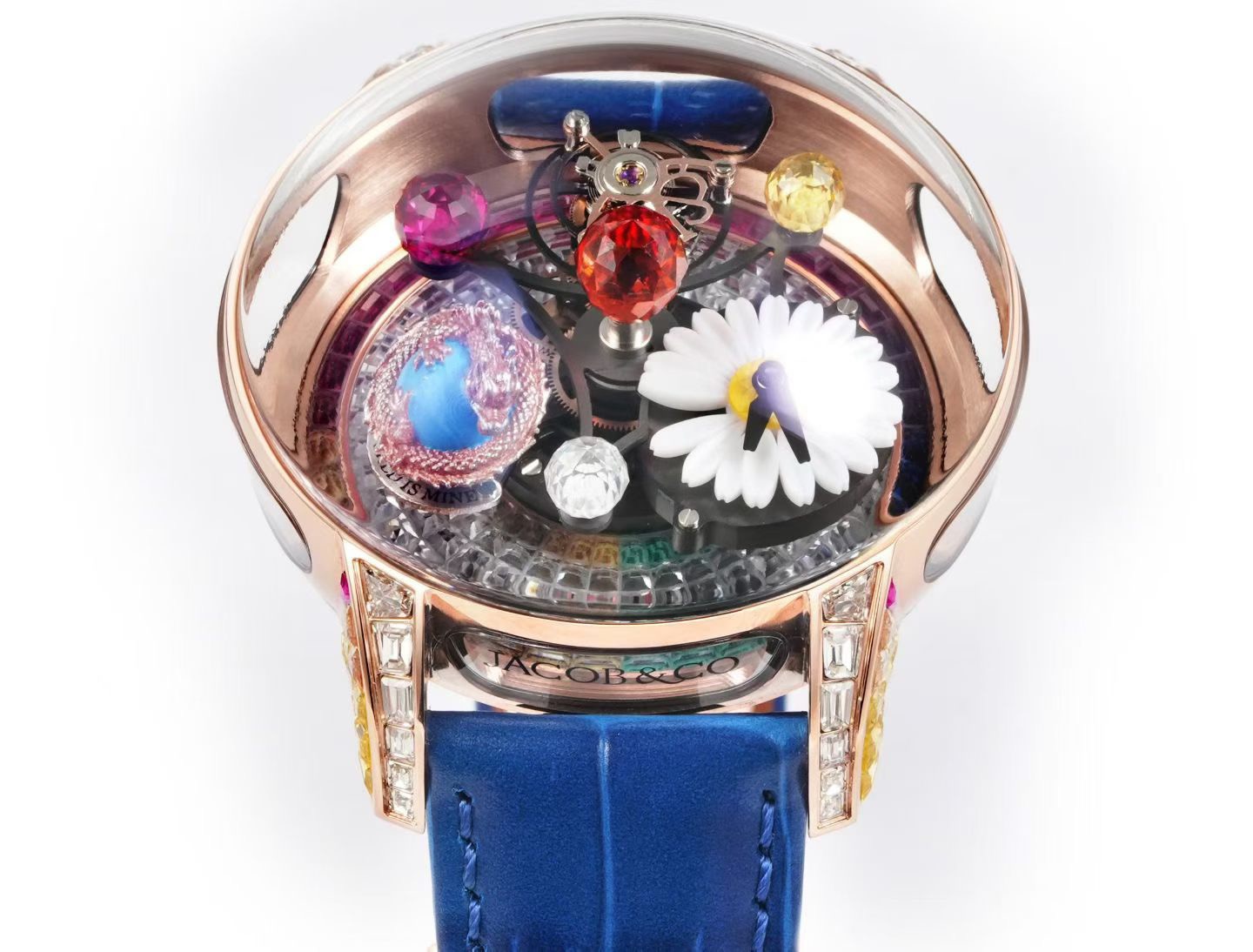 Jacob&Co ジェイコブ ウォッチ メンズ ダブルアクシアルトゥルビヨン ハイエンド 時計 ブルー - 画像 4