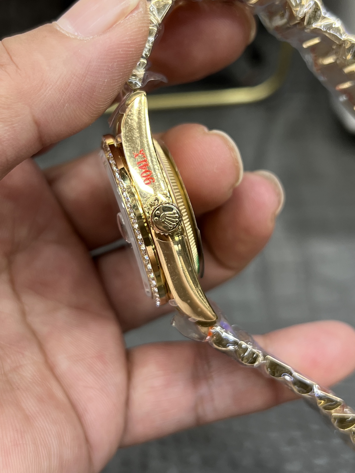 ROLEX ロレックス 星期日型 腕時計 メンズ 自動巻き 機械式 36mm 煙燻緑 ダイヤル インデックス 157g 重し付き - 画像 6