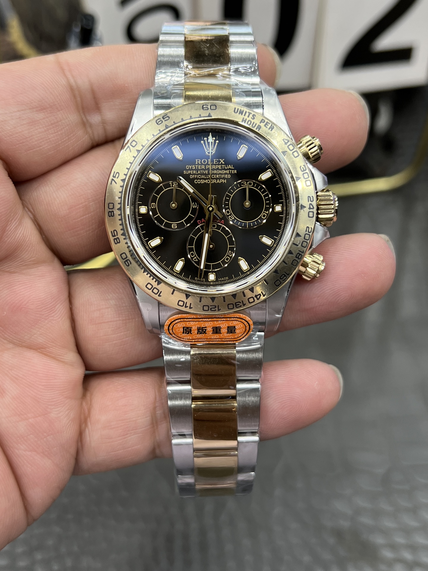 ROLEX ロレックス デイトナ 腕時計 メンズ 自動巻き 機械式 40mm ステンレススチール ローズゴールド ブラック - 画像 1
