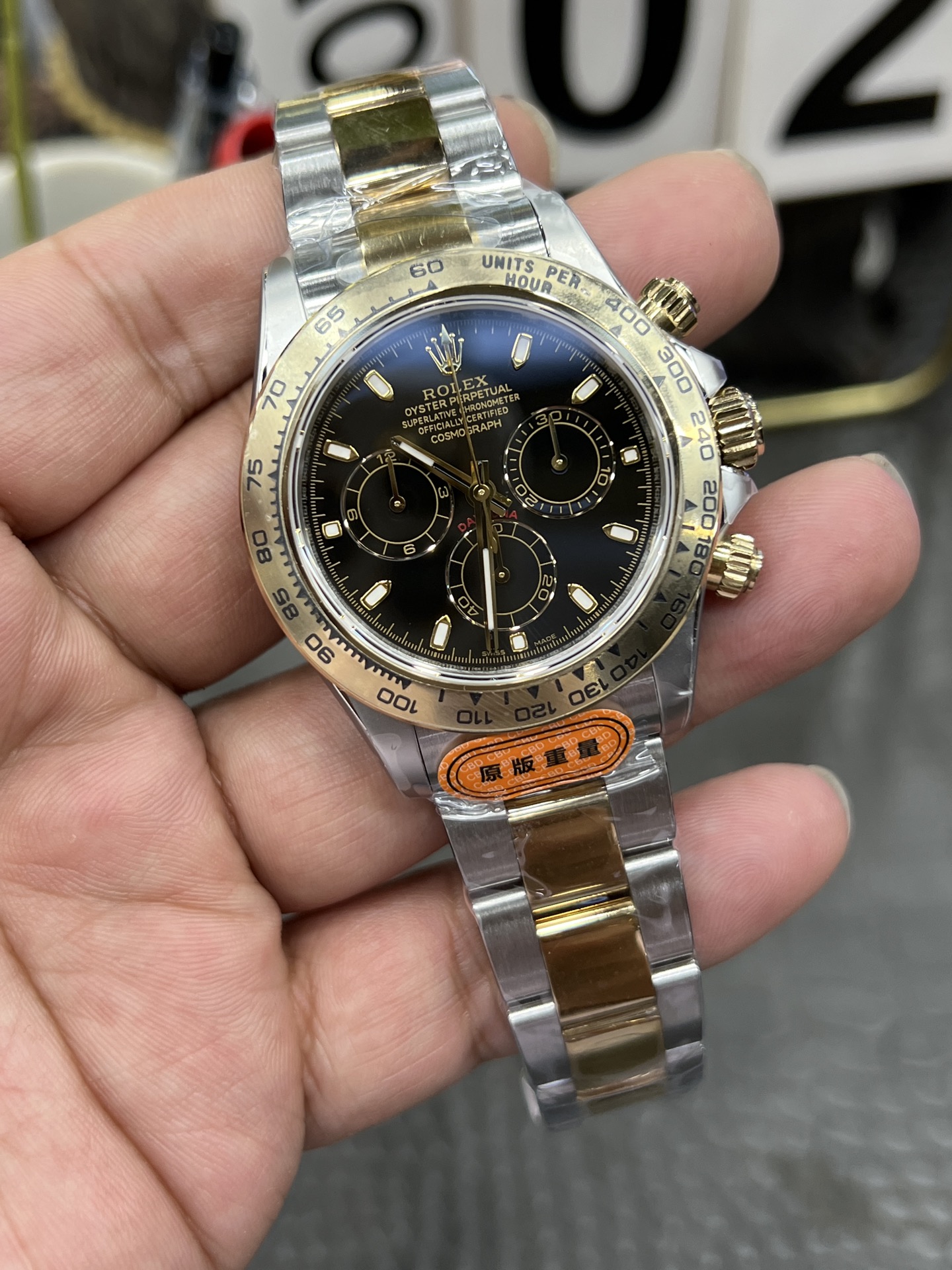 ROLEX ロレックス デイトナ 腕時計 メンズ 自動巻き 機械式 40mm ステンレススチール ローズゴールド ブラック - 画像 2