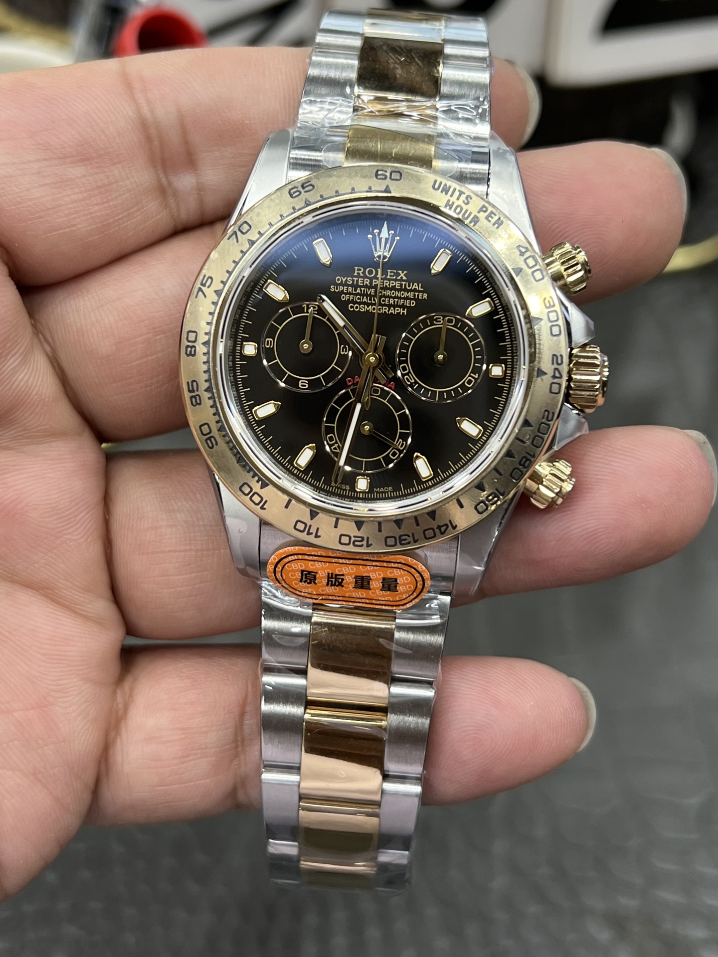 ROLEX ロレックス デイトナ 腕時計 メンズ 自動巻き 機械式 40mm ステンレススチール ローズゴールド ブラック - 画像 4