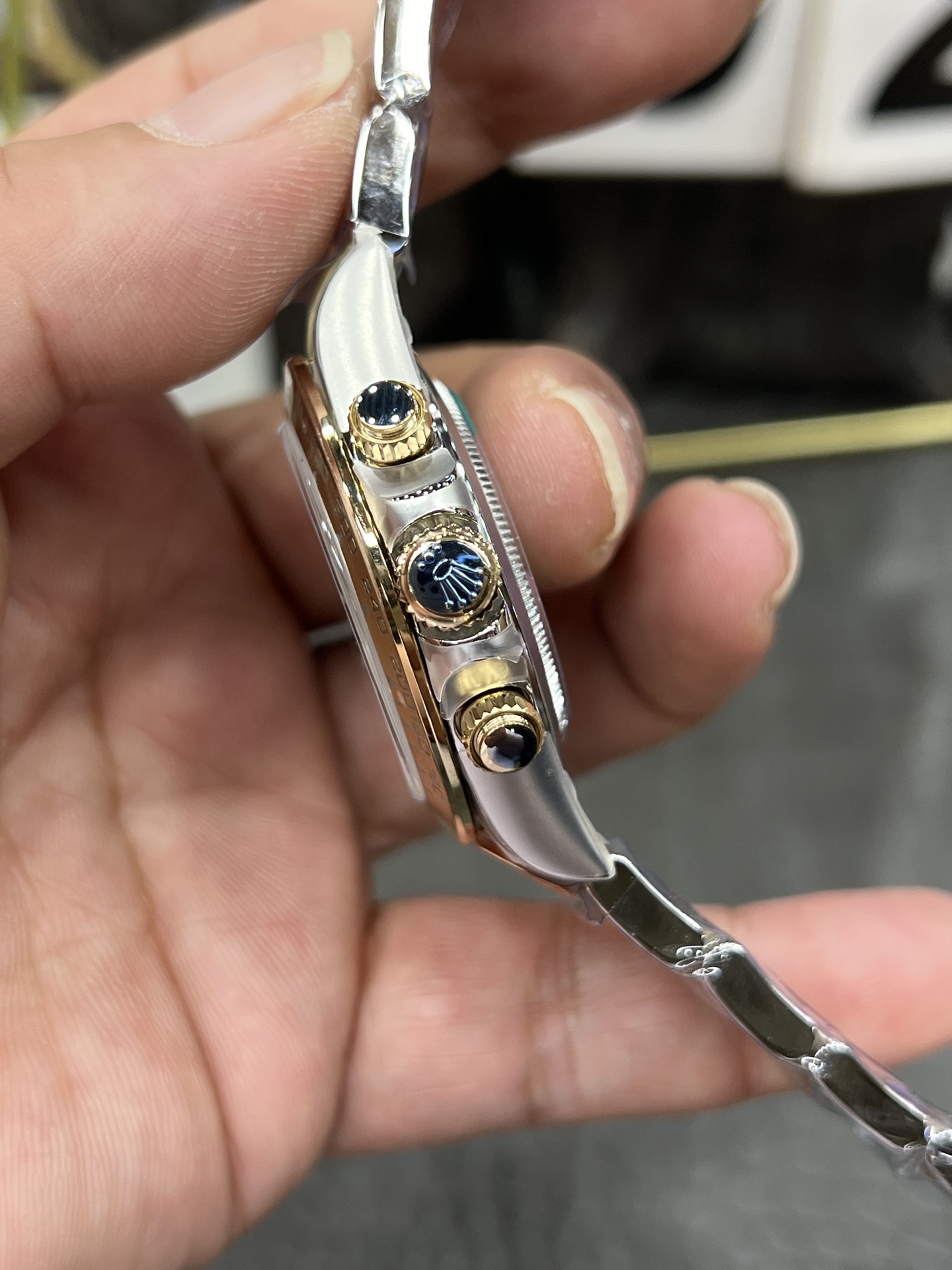 ROLEX ロレックス デイトナ 腕時計 メンズ 自動巻き 機械式 40mm ステンレススチール ローズゴールド ブラック - 画像 6