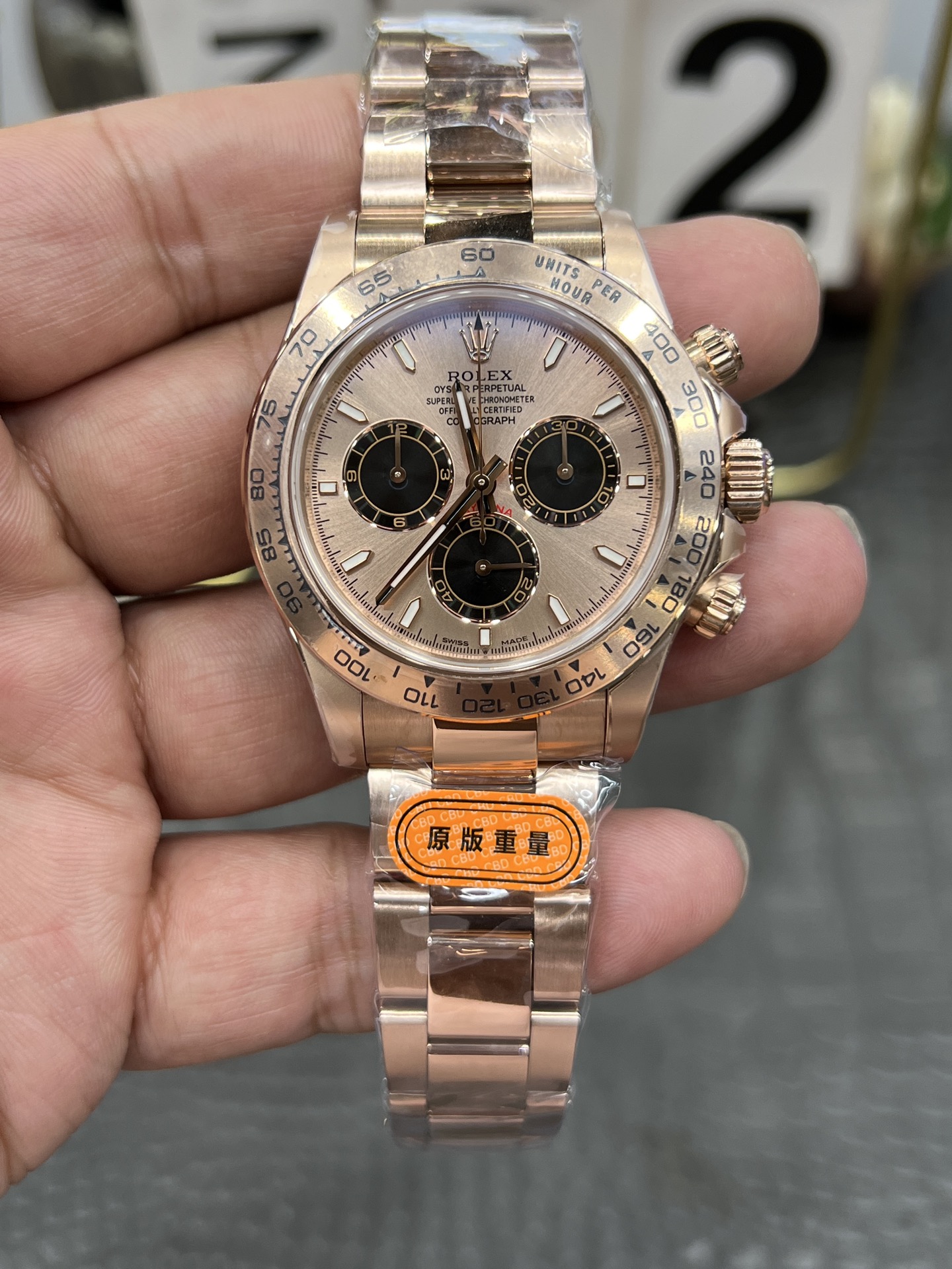 ROLEX ロレックス デイトナ 腕時計 メンズ 自動巻き 機械式 40mm ローズゴールド ブラック