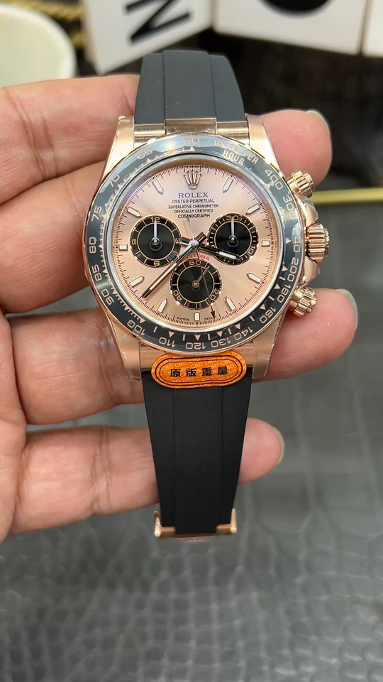 ROLEX ロレックス ディートナ 腕時計 メンズ 自動巻き 機械式 40mm ローズゴールド ブラック - 画像 1