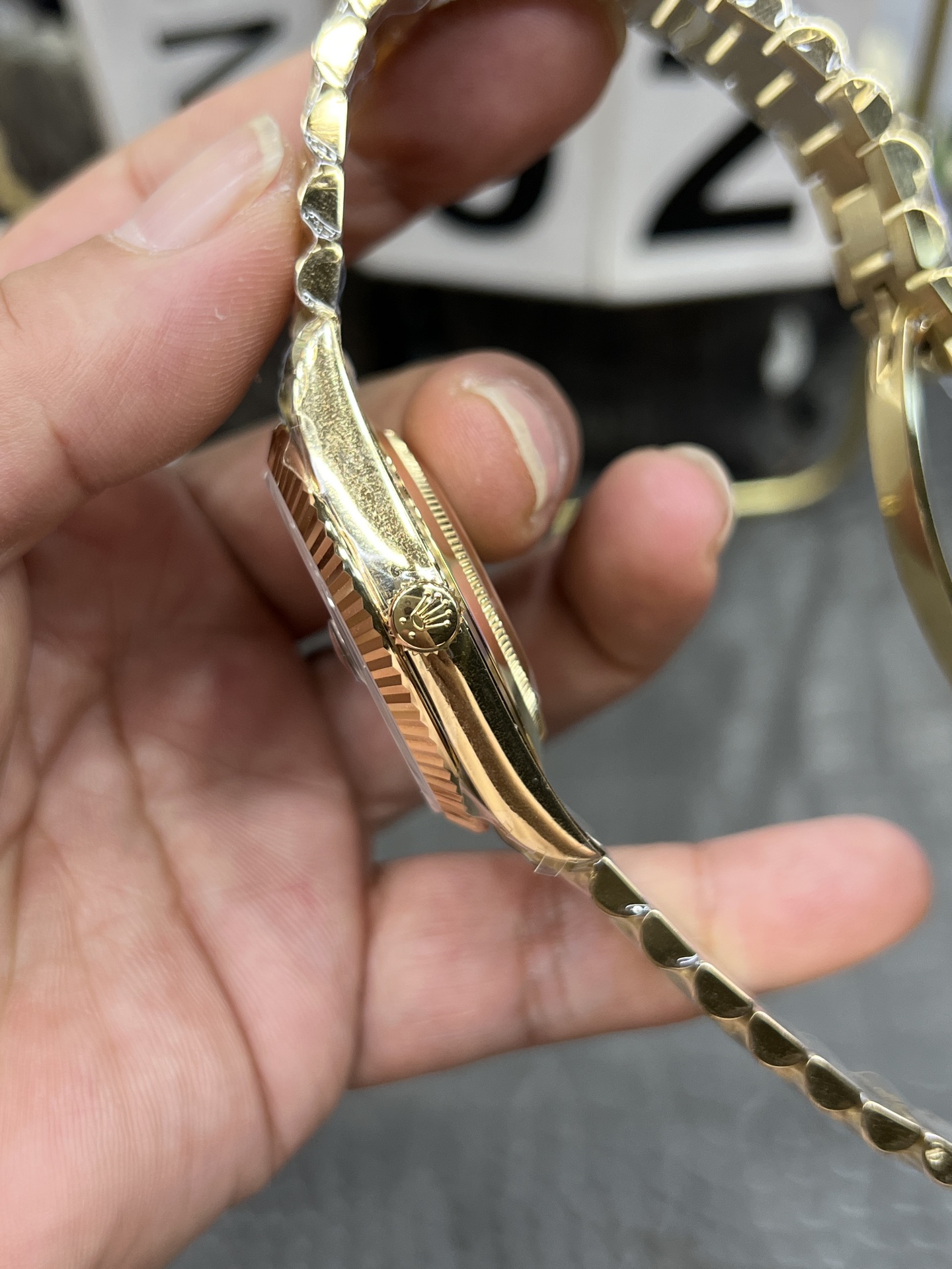 ROLEX ロレックス 星期日型 腕時計 メンズ 自動巻き 40mm グリーン ブラック - 画像 6