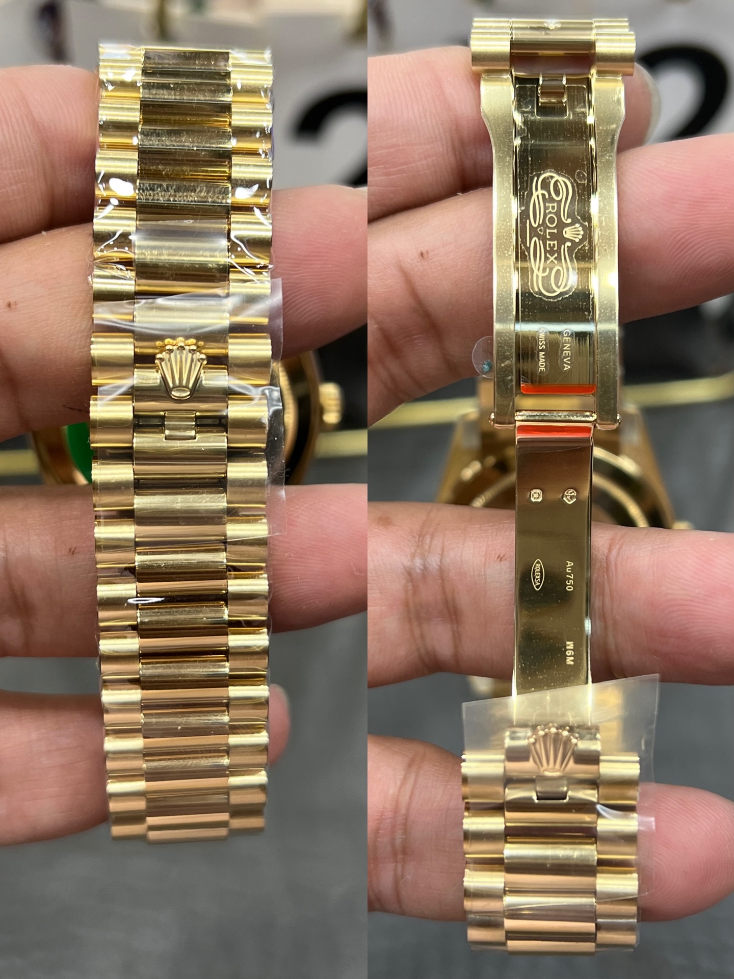 ROLEX ロレックス 星期日型 腕時計 メンズ 自動巻き 40mm グリーン ブラック - 画像 8