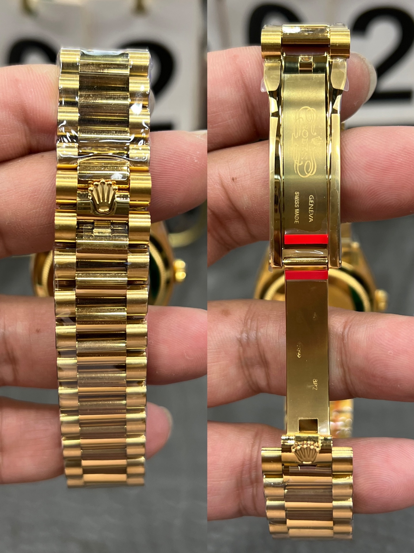 ROLEX ロレックス デイトジャスト 腕時計 メンズ 自動巻き 機械式 36mm ブラック ゴールド - 画像 8
