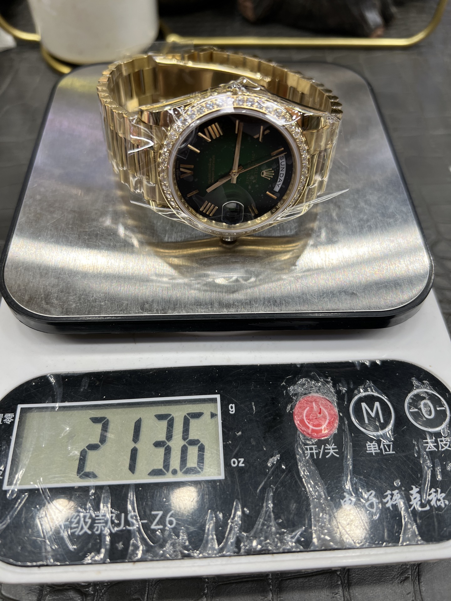 ROLEX ロレックス デイトジャスト 腕時計 メンズ 自動巻き 40mm グリーン ダイヤル ブラック - 画像 9
