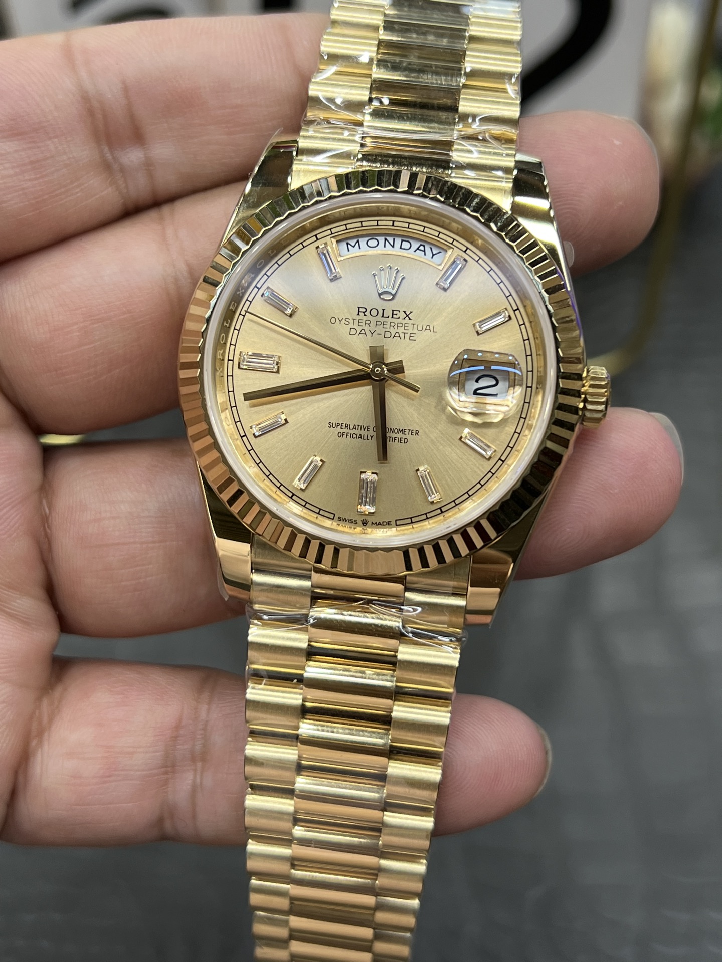 ROLEX ロレックス デイデイト 腕時計 メンズ 自動巻き 機械式 40mm ヨットマスター ゴールド - 画像 4